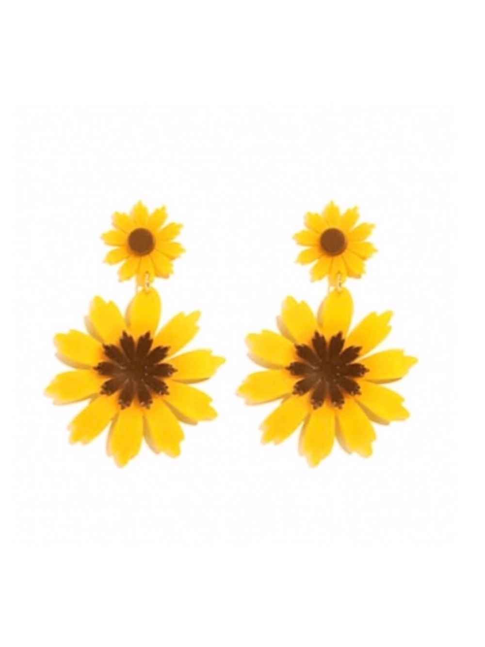 NWT Vintage Style Sunflower Drop Earrings